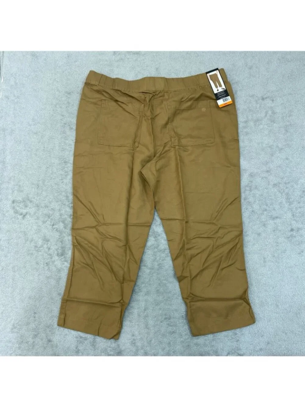 NWT Banana Republic Women's XXL Tapered Crop Pant Tan Pull-On Elastic B1705